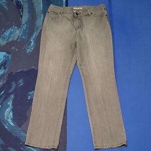 Chico's Platinum Gray Stretch Denim Jeans